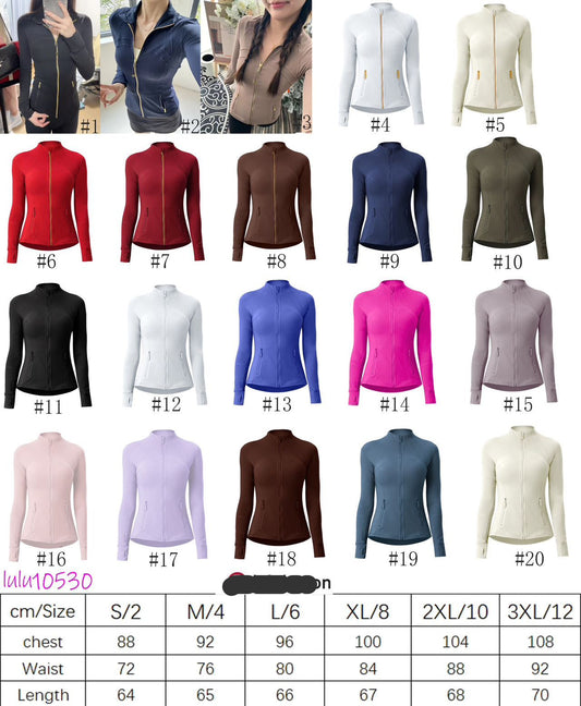 Zipper Breathable Activewear