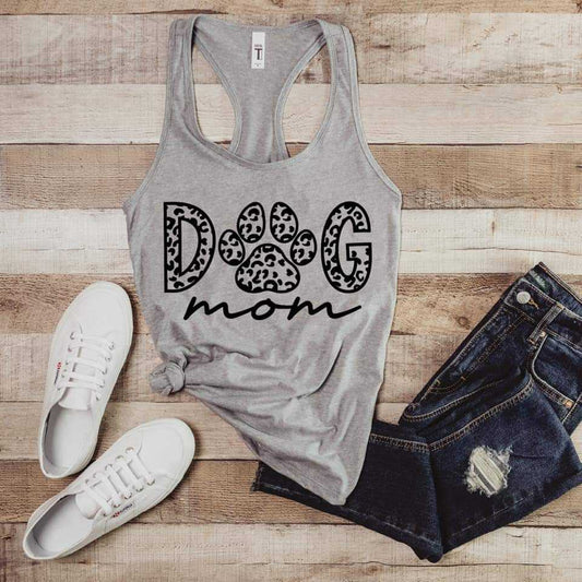Dog Mom Leopard  tank