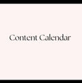 Content  Calendar NO CONTENT