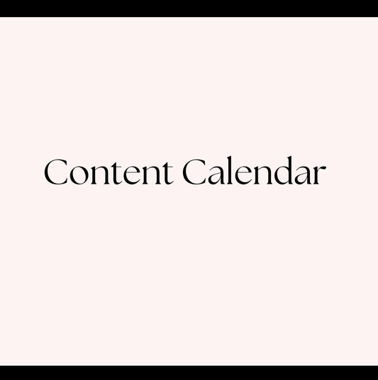 Content  Calendar NO CONTENT
