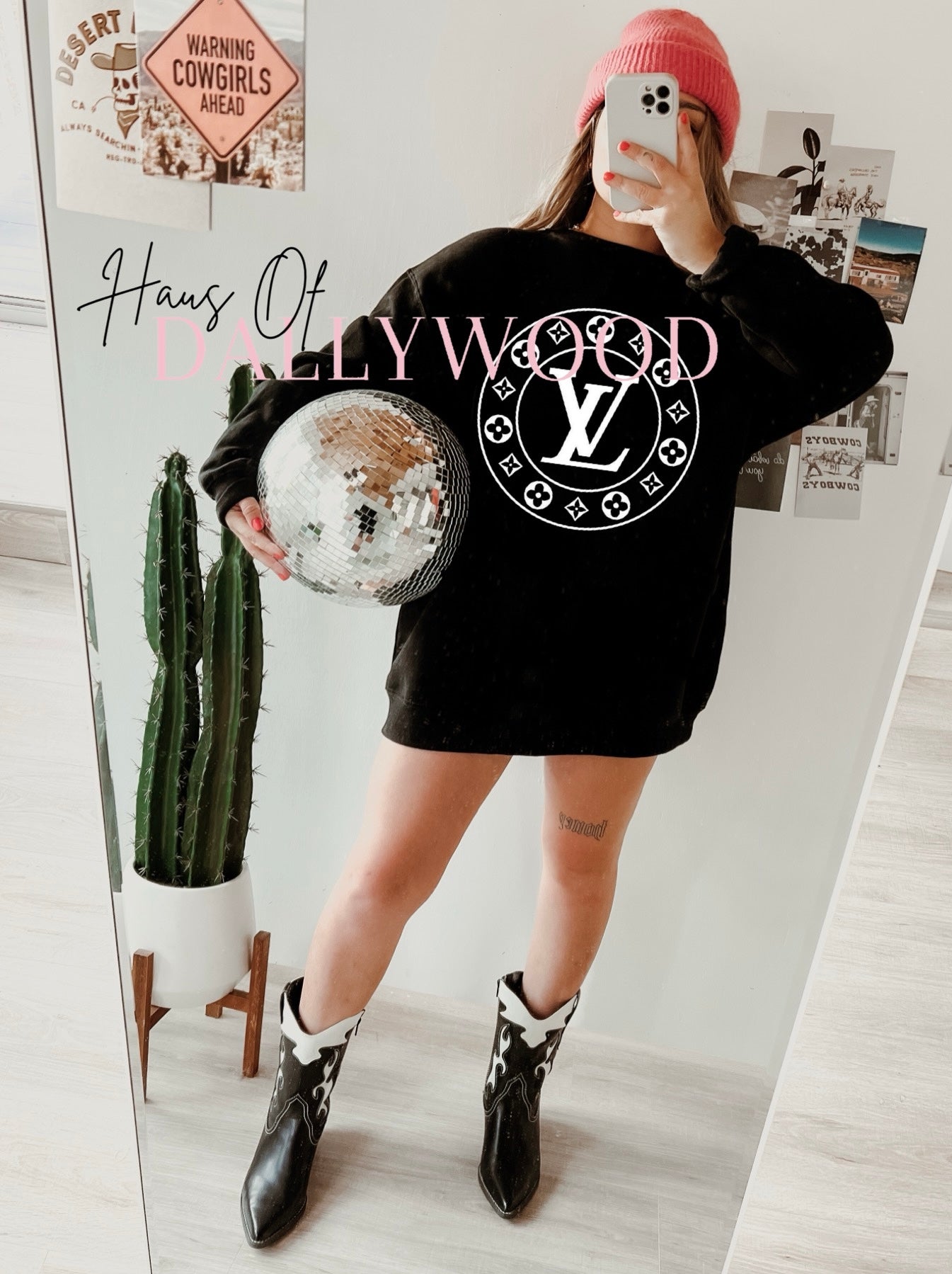 black & white sweater lux