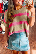 (Preorder 4.8)Stripe Lightweight Sweater