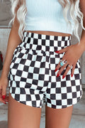 (Preorder 4.3)Checkered High Waist Shorts